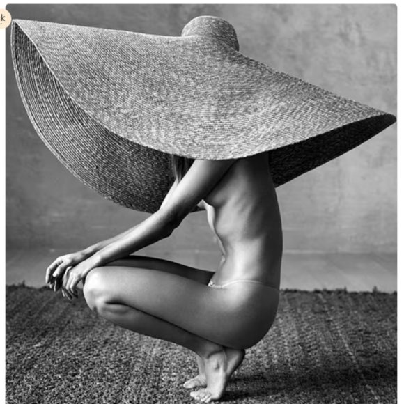 PANMILLI XXL WIDE BRIM STRAW HAT - Picture 4 of 15